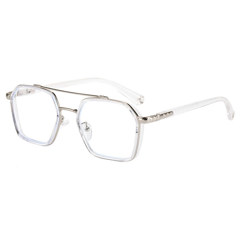 Spykay™ EG26920 Unsiex Square Frame Anti-blue Light Double Bridges Retro Glasses