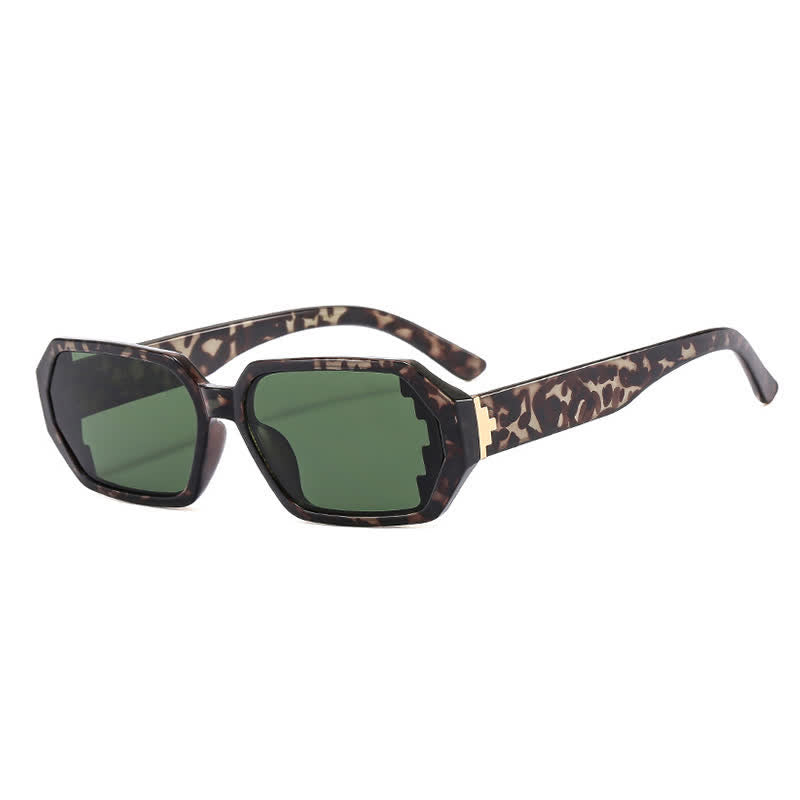 Spykay™ SG60689 Unisex Leopard Pattern Geometric Frame Sunglasses