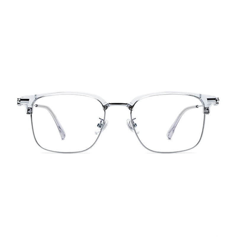 Spykay™ EG26924 Retro Gothic Cross Unisex Square Frame Anti-blue Light Browline Glasses