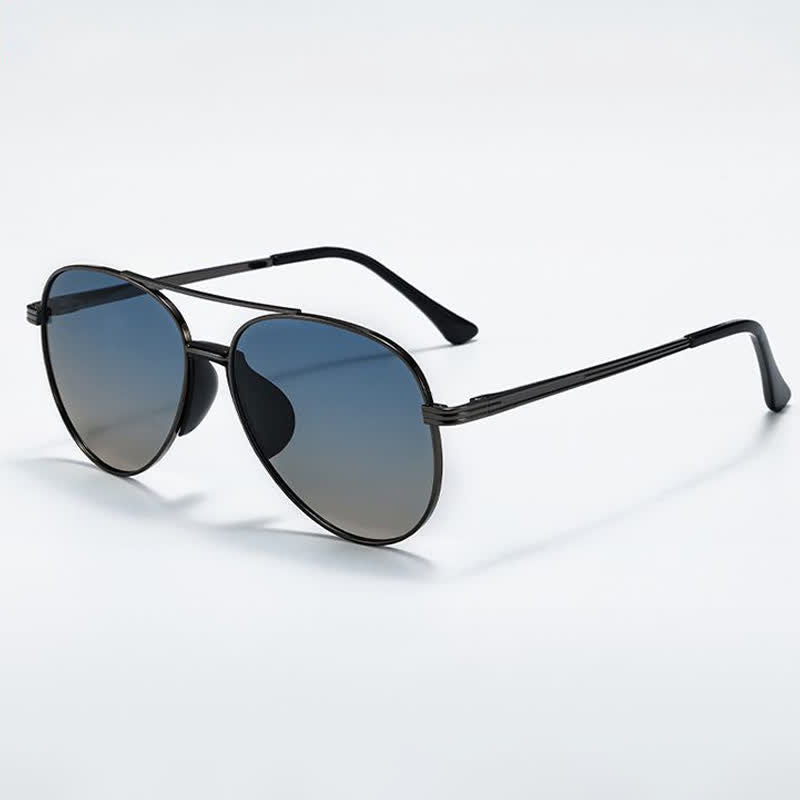 Spykay™ SG60935 Double Bridges Hipster Polarized Photochromic Aviator Sunglasses