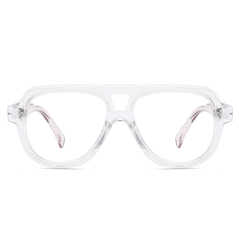 Spykay™ EG26883 Anti-blue Light Double Bridges Oversized Aviator Thick Eyeglasses