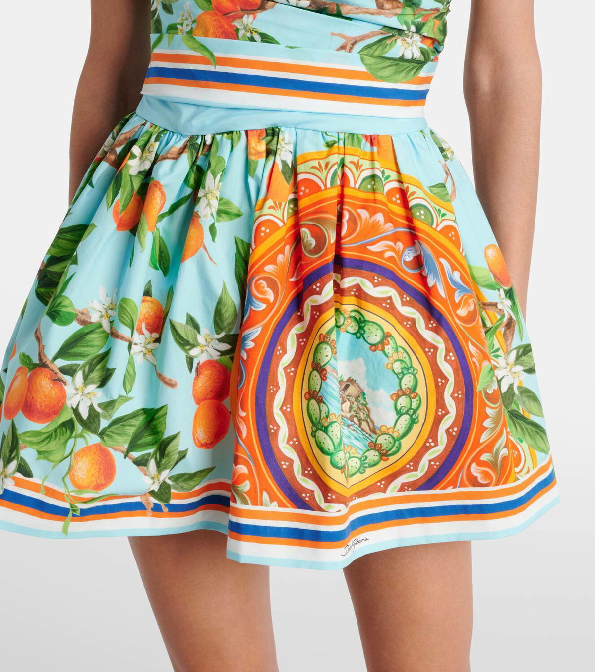 Floral - Printed Strapless Mini Dress
