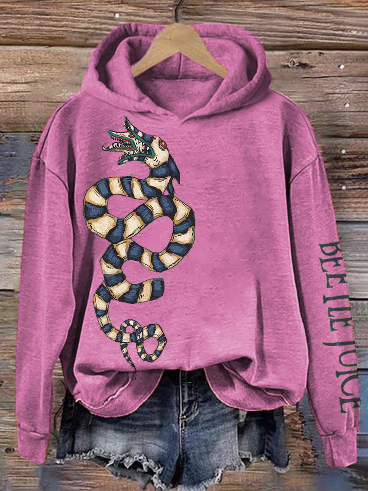 Halloween Horror Movie Oil Painting Art Print Vintage Hoodie