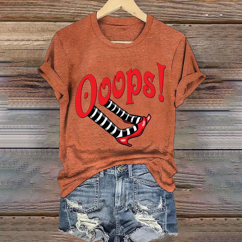 Halloween Witch Classic Ruby Red Shoes Art Vintage Washed T Shirt