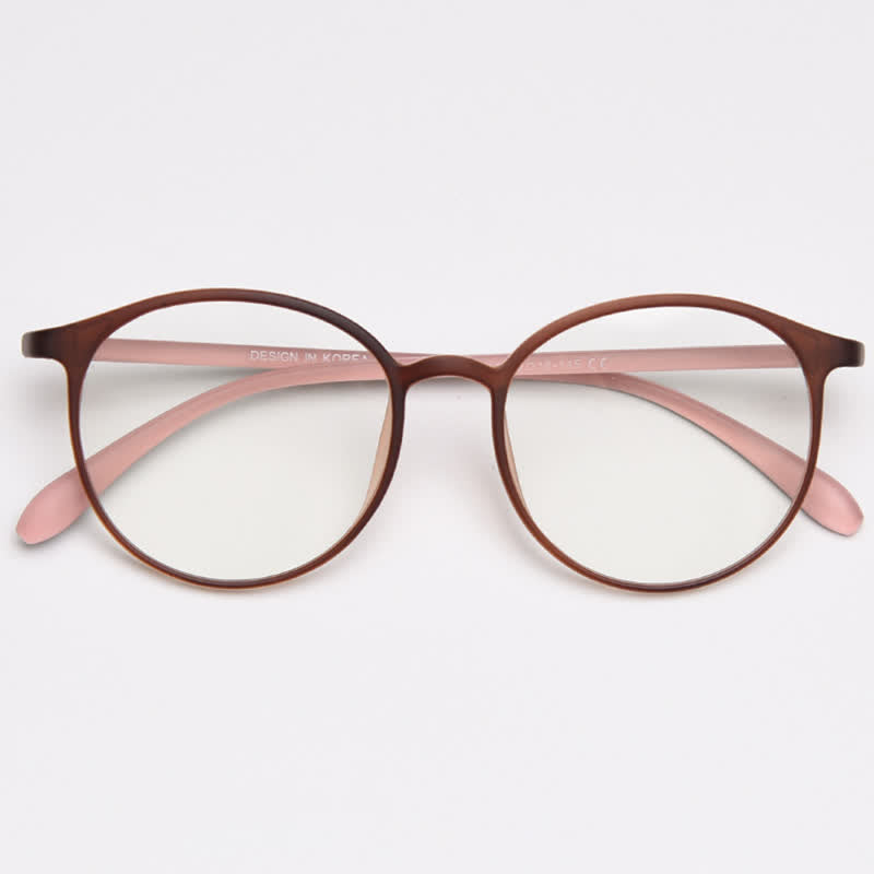 Spykay™ EG26865 Large Round Frame Anti-blue Light Simple Classic Lightweight Glasses