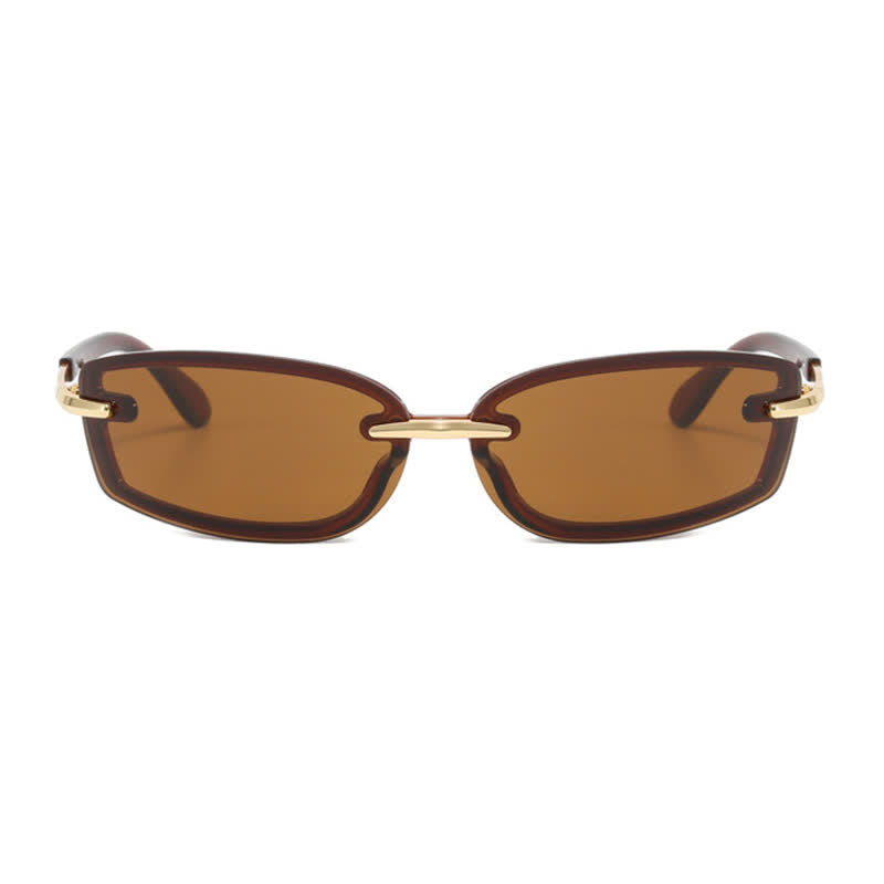 Spykay™ SG60850 Y2K Rimless Rectangle Frame Sunglasses