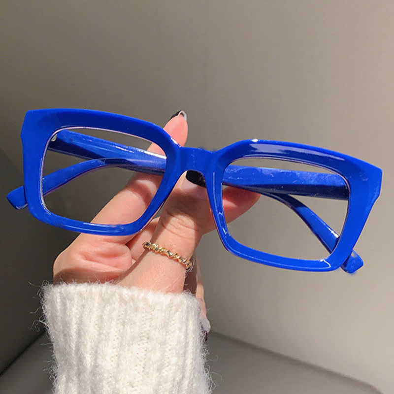 Spykay™ EG26877 Classic Simple Square Frame Concave Lenses Anti-blue Light Thick Glasses