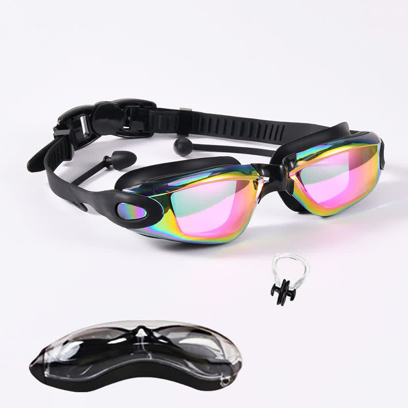 Spykay™ SG61021 Swimming Goggles No Leaking Full Protection Adult Men Women Youth with Earplugs,Nose clip and Case
