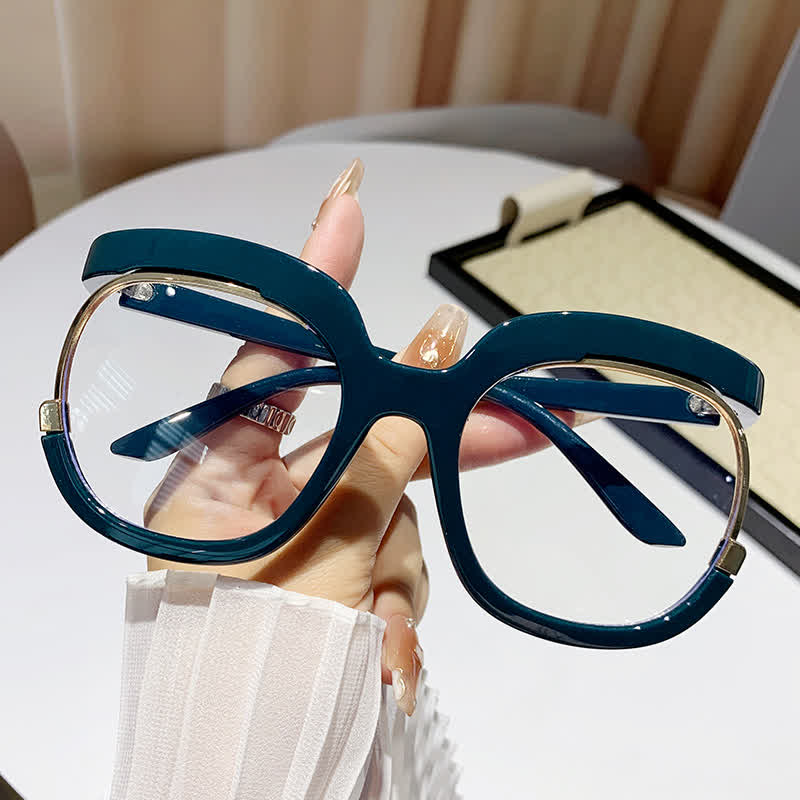 Spykay™ EG26670 Anti-blue Light Round Frames Owl Oversized Eyeglasses