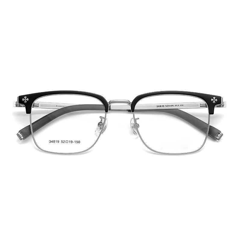 Spykay™ EG26925 Gothic Cross Unisex Square Frame Anti-blue Light Retro Browline Glasses