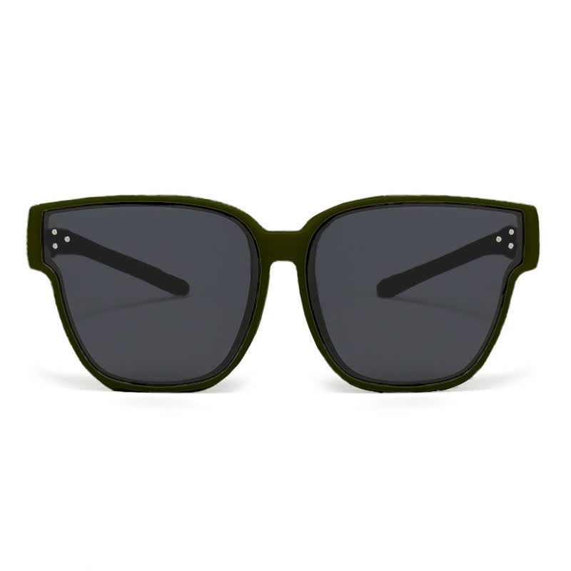 Spykay™ SG61006 Fit Over Glasses Square Frame Classic Polarized Sunglasses for Women Men
