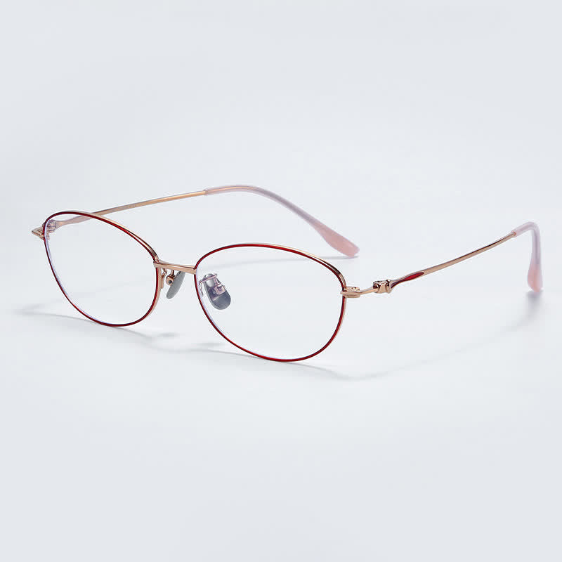 Spykay™ EG26856 Butterfly Titanium Lightweight Frame Anti-blue Light Simple Glasses