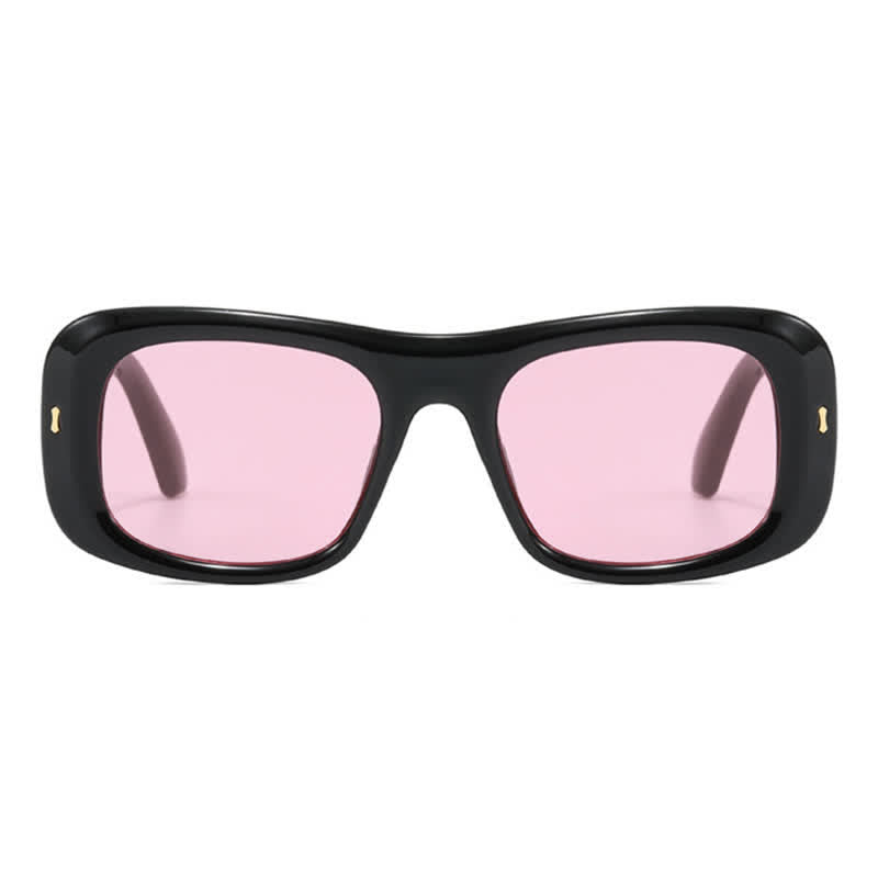 Spykay™ SG60905 Arrow Decor Square Frame Thick Sunglasses