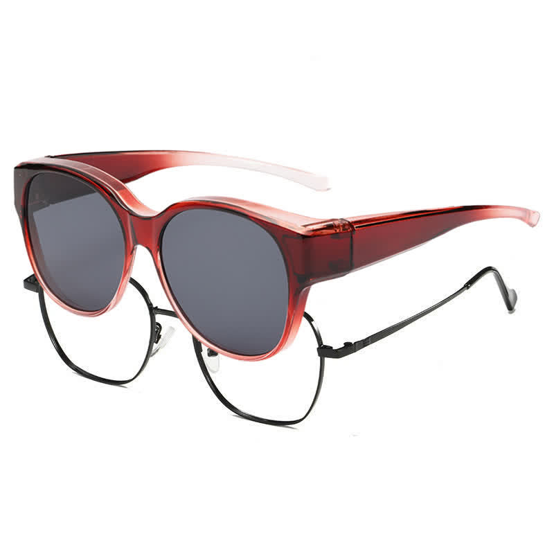 Spykay™ SG60901 Polarized Round Frame Driving Sunglasses Fit Over Glasses for Women Men