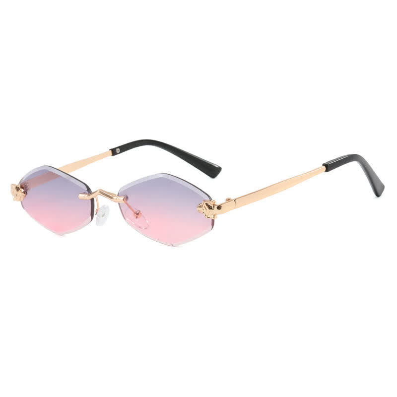 Spykay™ SG60684 Rhombus Frame Rimless Sunglasses