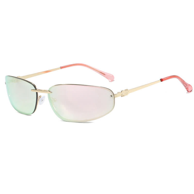 Spykay™ SG60683 Y2K Oval Frame Rimless Sunglasses