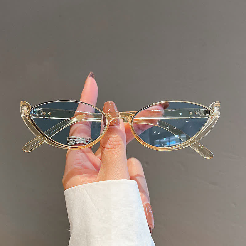 Spykay™ SG60716 Unisex Hipster Semi-Rimless Cat-Eye Sunglasses