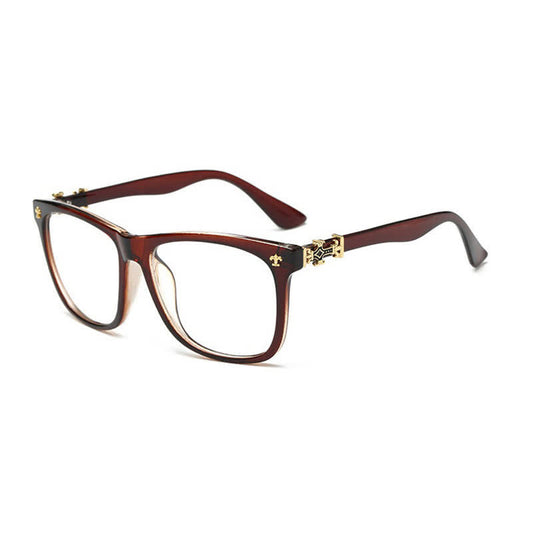 Spykay™ EG26745 Unisex Vintage Square Cross Decor Frame Anti-blue Light Glasses