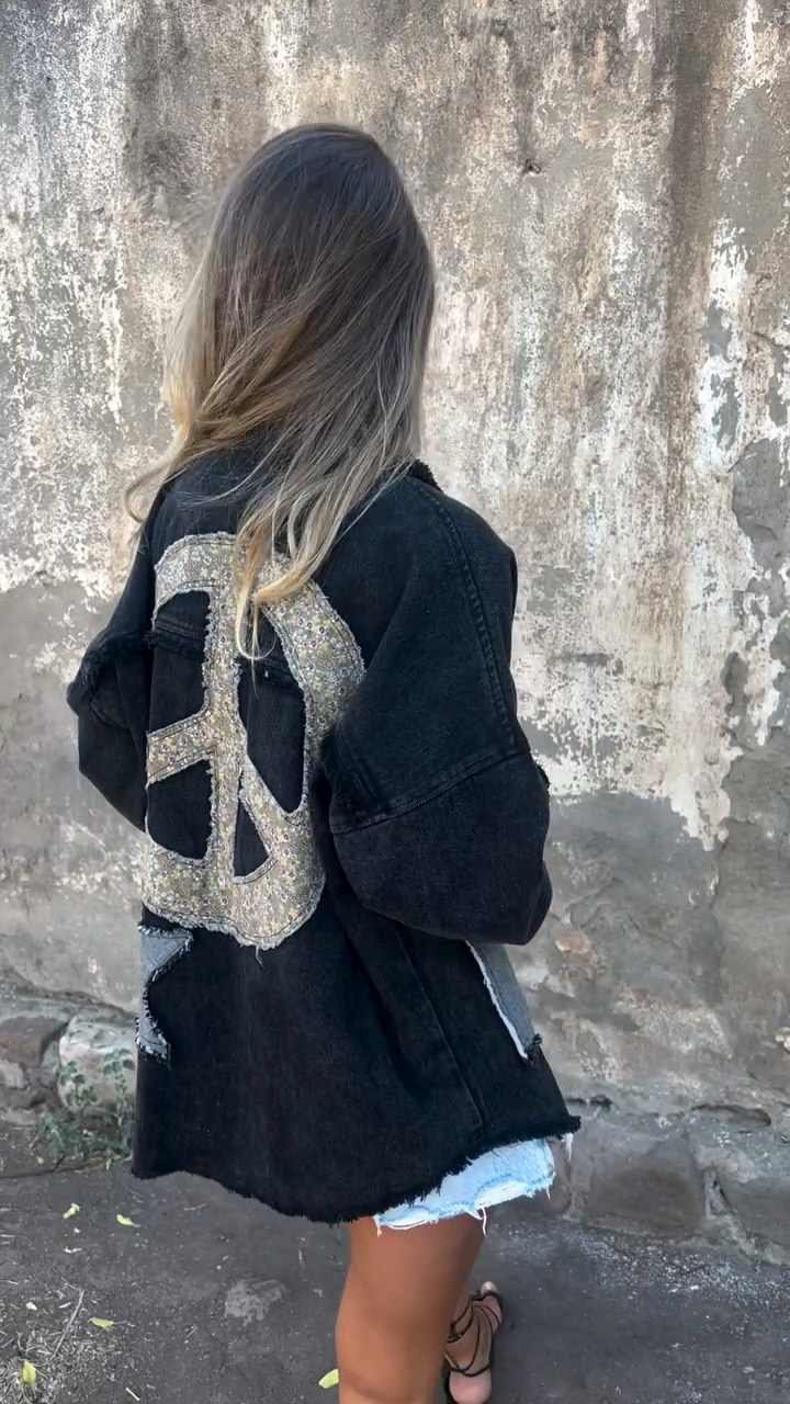 Distressed Denim Jacket