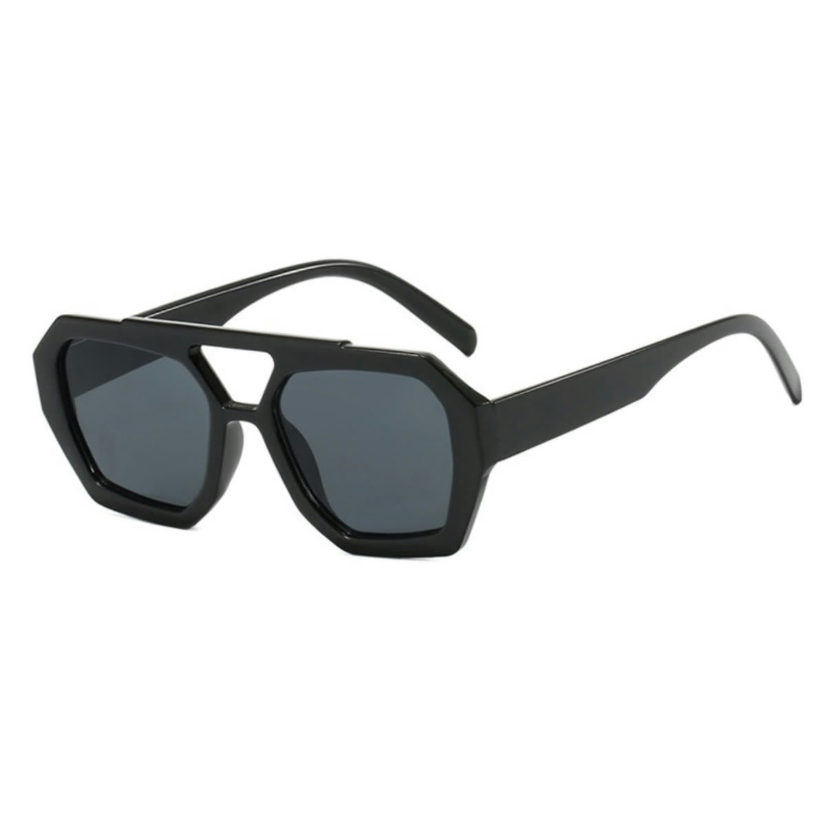 Spykay™ SG1024 Unique Double Bar Irregular Personality Retro Sunglasses