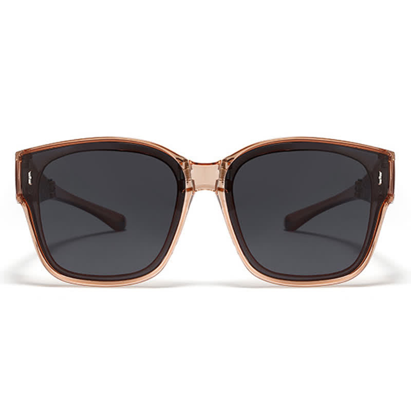 Spykay™ SG60956 Fit Over Glasses Square Frame Foldable Sunglasses for Women Men