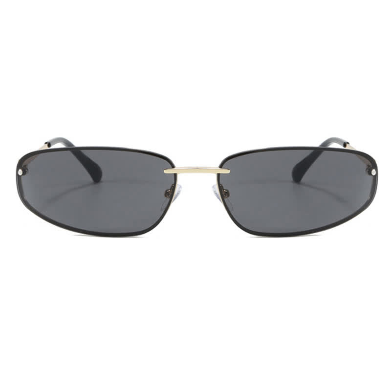 Spykay™ SG60683 Y2K Oval Frame Rimless Sunglasses