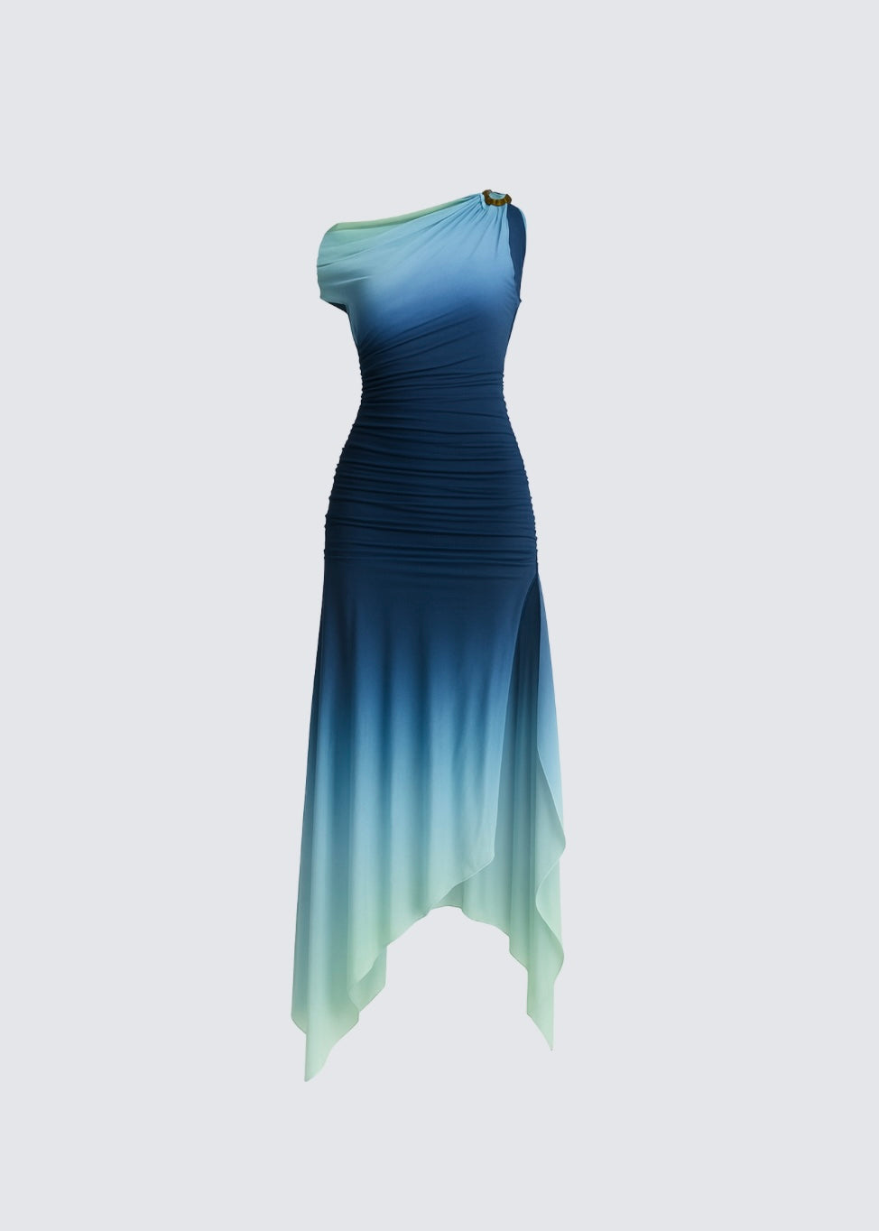 Gradient One - Shoulder Maxi Dress