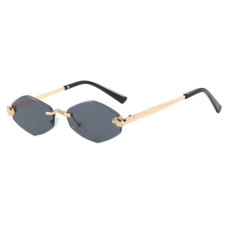 Spykay™ SG60684 Rhombus Frame Rimless Sunglasses