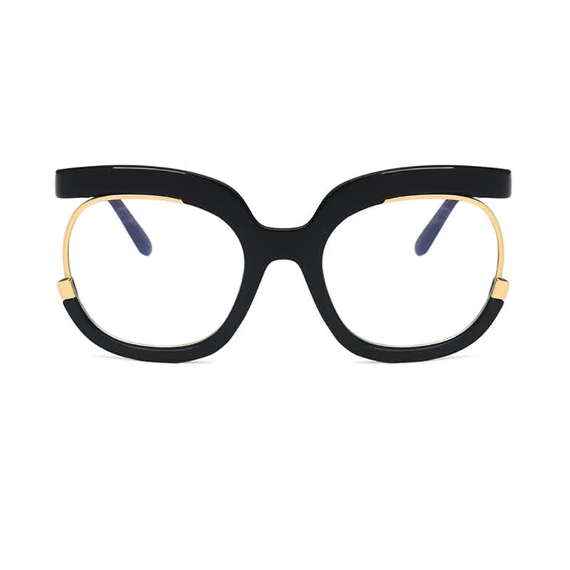 Spykay™ EG26670 Anti-blue Light Round Frames Owl Oversized Eyeglasses