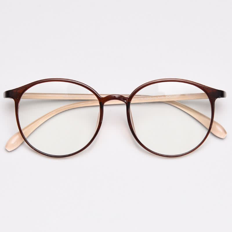 Spykay™ EG26865 Large Round Frame Anti-blue Light Simple Classic Lightweight Glasses