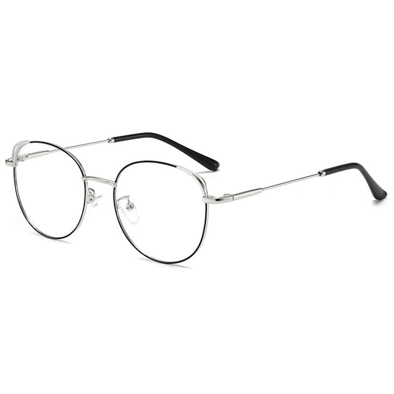 Spykay™ EG26840 Fashion Cat-Eye Metal Oval Frame Anti-blue Light Glasses