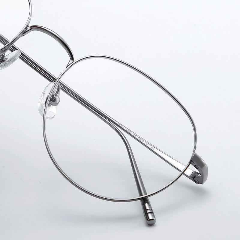 Spykay™ EG26857 Round Titanium Lightweight Frame Anti-blue Light Simple Glasses