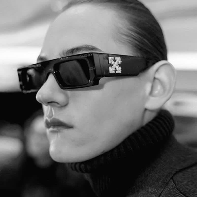 Spykay™ SG60844 Fashion 'X' Design Rectangle Small Frame Sunglasses