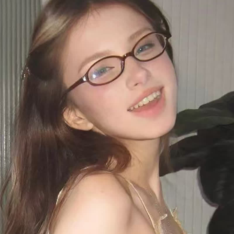 Spykay™ EG26885 Anti-blue Light Retro Small Oval Frame Y2K Hipster Eyeglasses