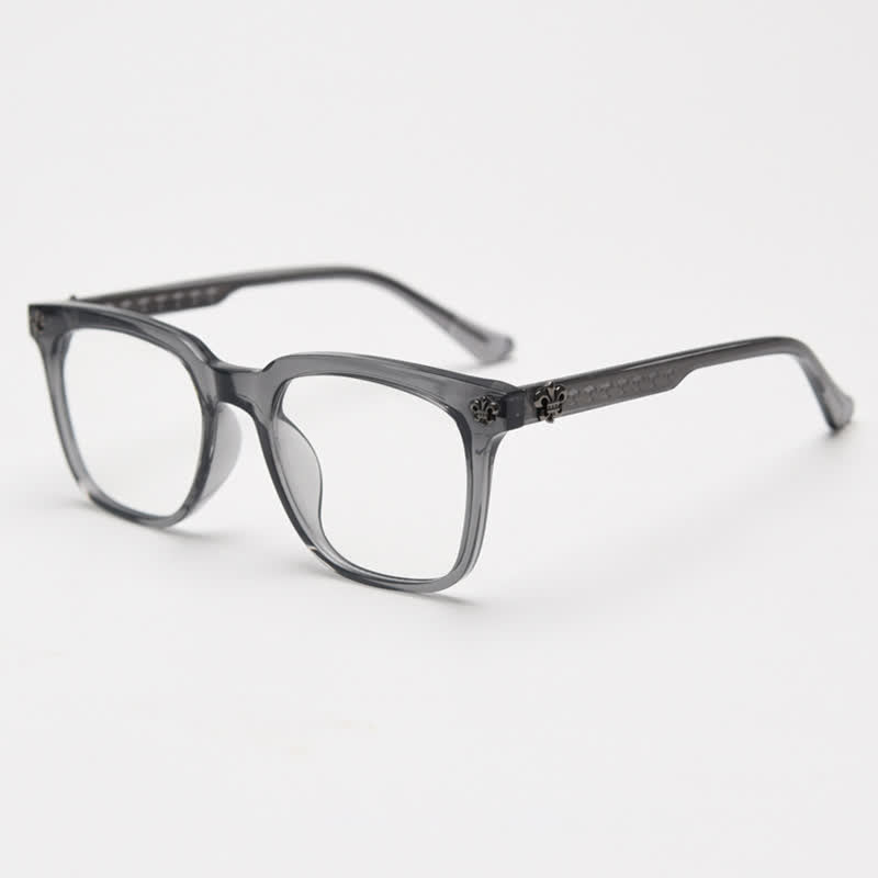 Spykay™ EG26839 Classic Cross Decor Square Frame Anti-blue Light Glasses