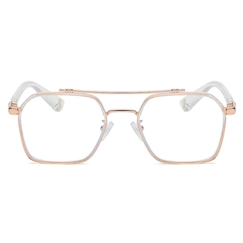 Spykay™ EG26920 Unsiex Square Frame Anti-blue Light Double Bridges Retro Glasses