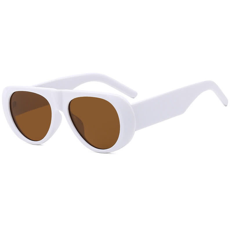 Spykay™ SG60671 Oval Frame Wide Temples Vintage Sunglasses