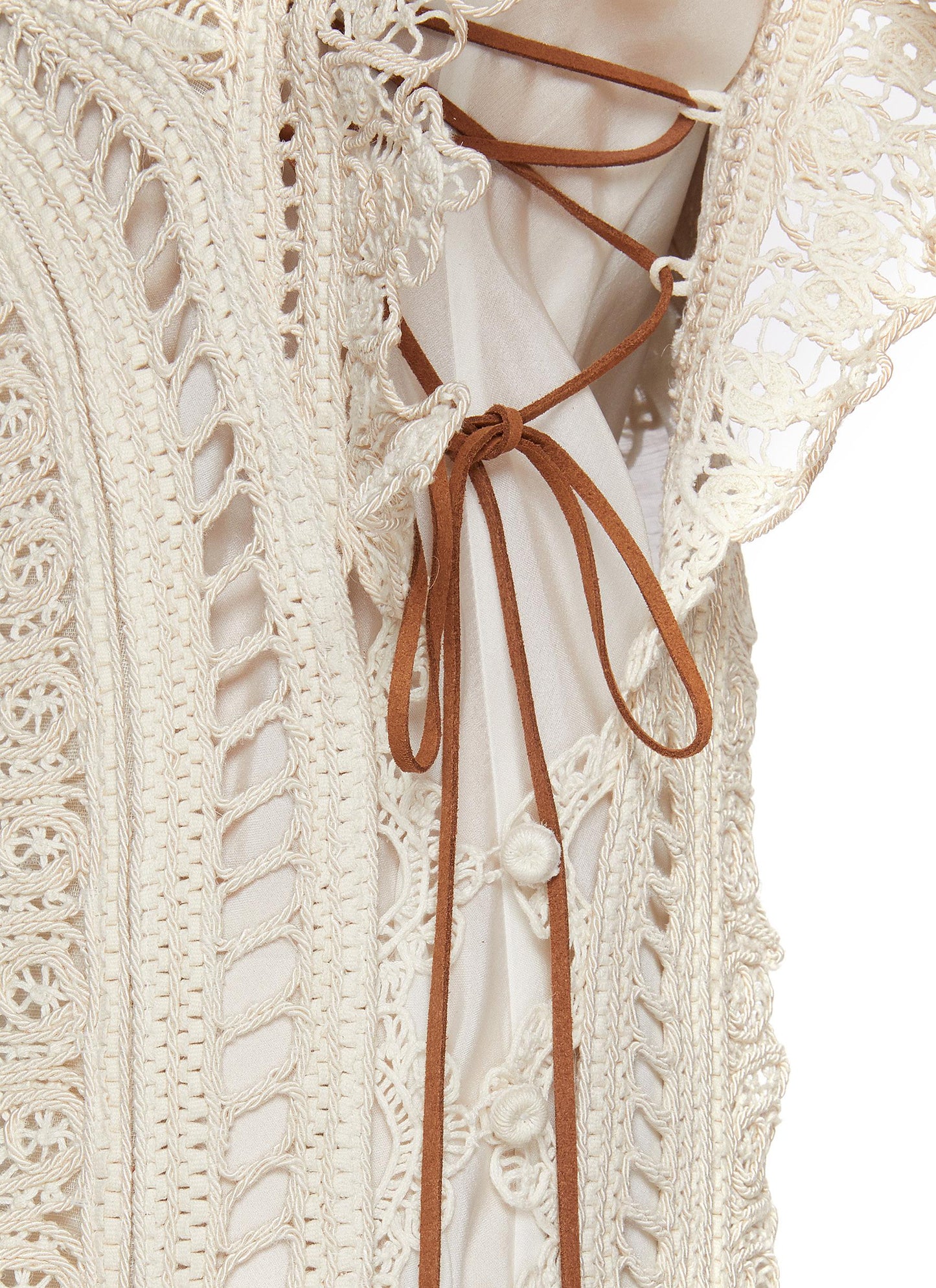 White Lace - Embellished Midi Dress