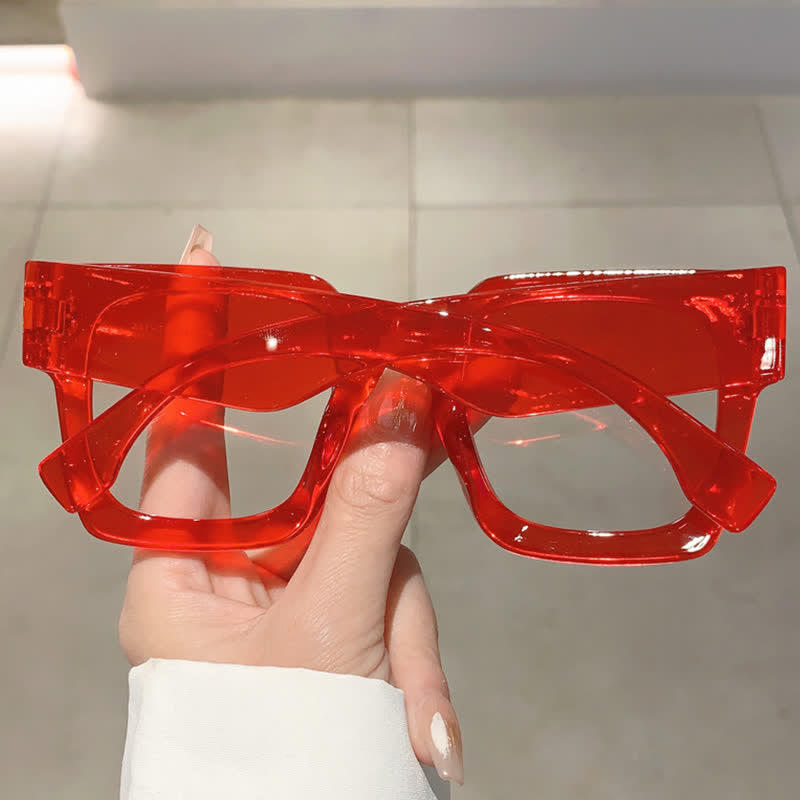 Spykay™ EG26878 Anti-blue Light Oversized Square Thick Frames Eyeglasses