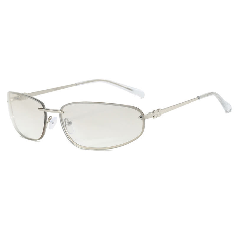 Spykay™ SG60683 Y2K Oval Frame Rimless Sunglasses
