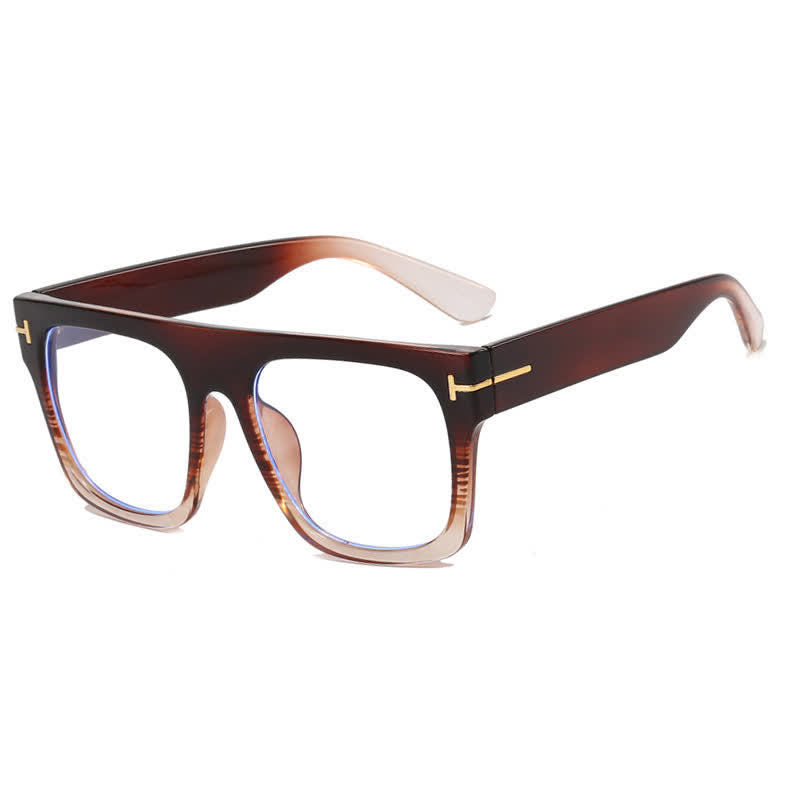 Spykay™ EG26668 Anti-blue Light 'T' Design Square Frames Oversized Eyeglasses
