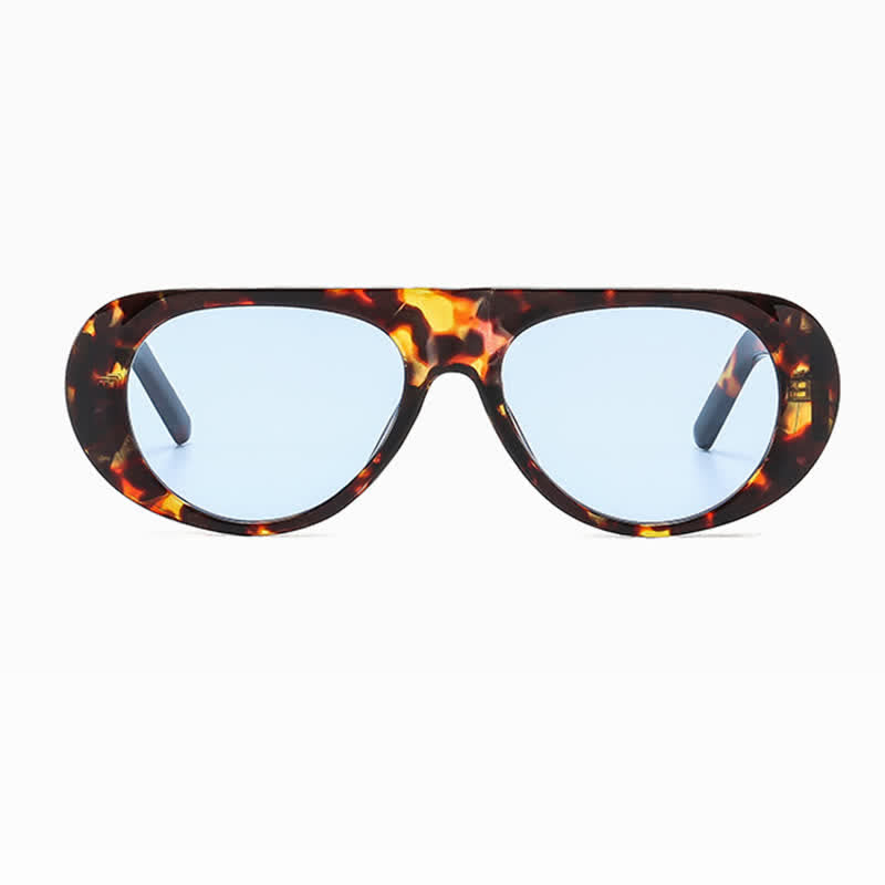Spykay™ SG60671 Oval Frame Wide Temples Vintage Sunglasses