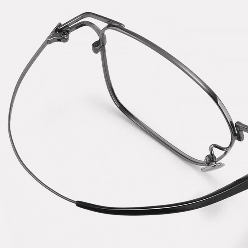 Spykay™ EG26846 Lightweight Titanium Square Frame Anti-blue Light Simple Glasses
