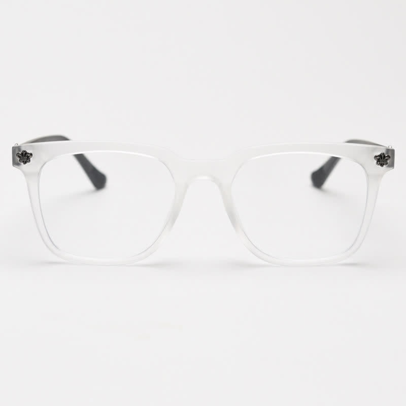 Spykay™ EG26839 Classic Cross Decor Square Frame Anti-blue Light Glasses