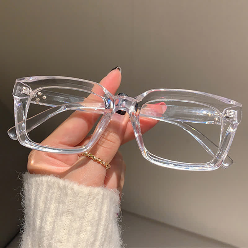 Spykay™ EG26877 Classic Simple Square Frame Concave Lenses Anti-blue Light Thick Glasses