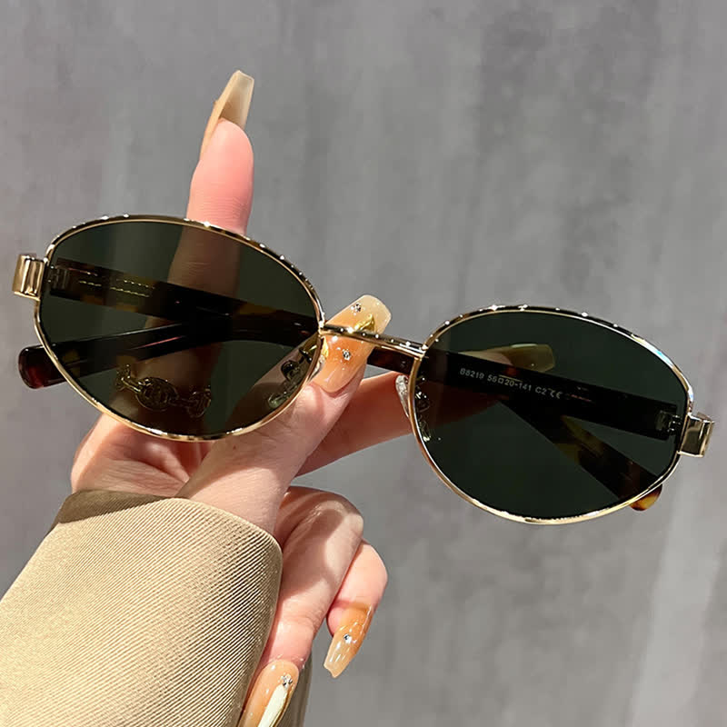 Spykay™ SG60768 Unisex Oval Frame Retro Sunglasses with Nylon Lense