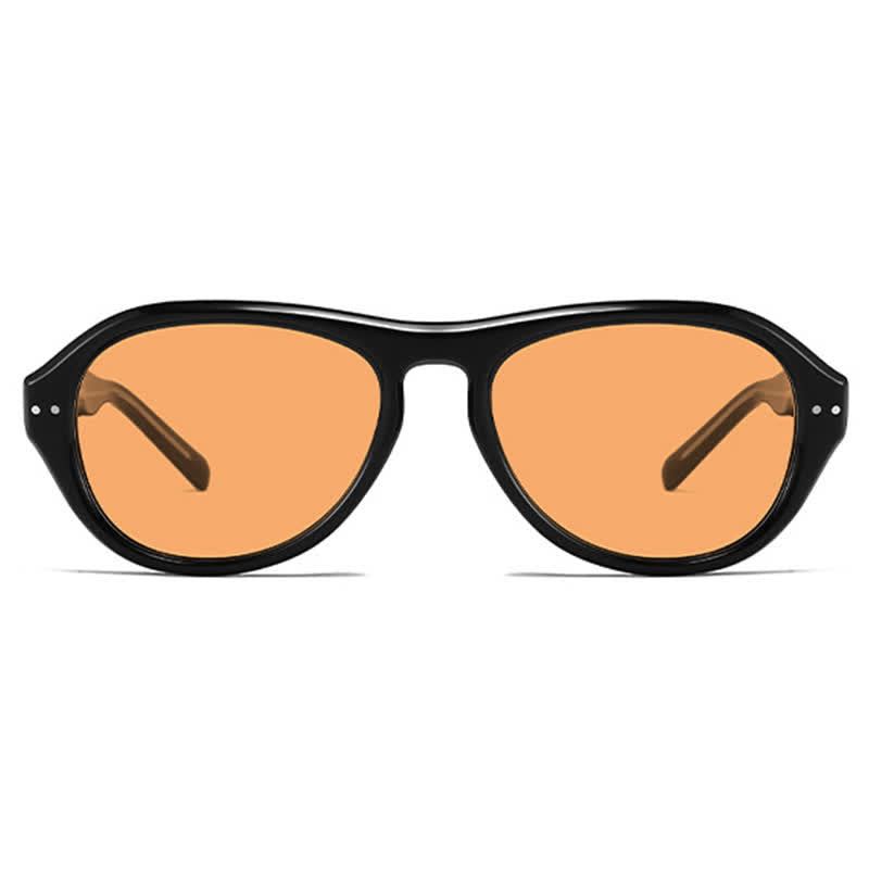 Spykay™ SG60771 Retro Fashion Oval Frame Sunglasses with Nylon Lenses
