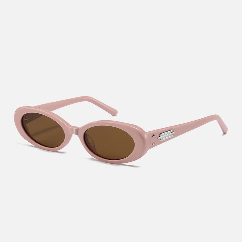Spykay™ SG60787 Oval Frame Star Temples Sunglasses with Nylon Lenses
