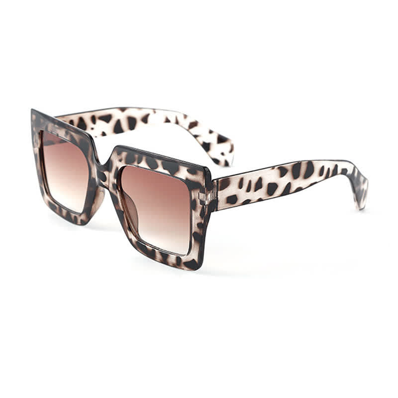 Spykay™ SG61012 Oversized Square Frame Fashion Thick Sunglasses