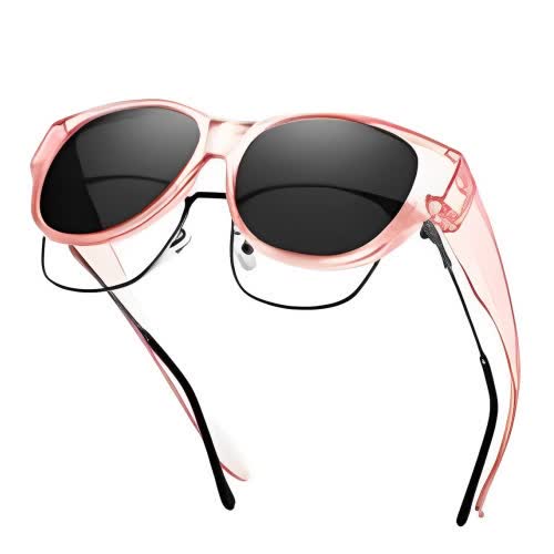 Spykay™ SG60901 Polarized Round Frame Driving Sunglasses Fit Over Glasses for Women Men